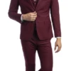 Sean Alexander Men's Outlet 3 Piece Skinny Fit Suit - Notch Lapel 2 Sean Alexander Men's Outlet 3 Piece Skinny Fit Suit - Notch Lapel -Stylish Men's Formal Wear m282sk 06 burgundy 1 26