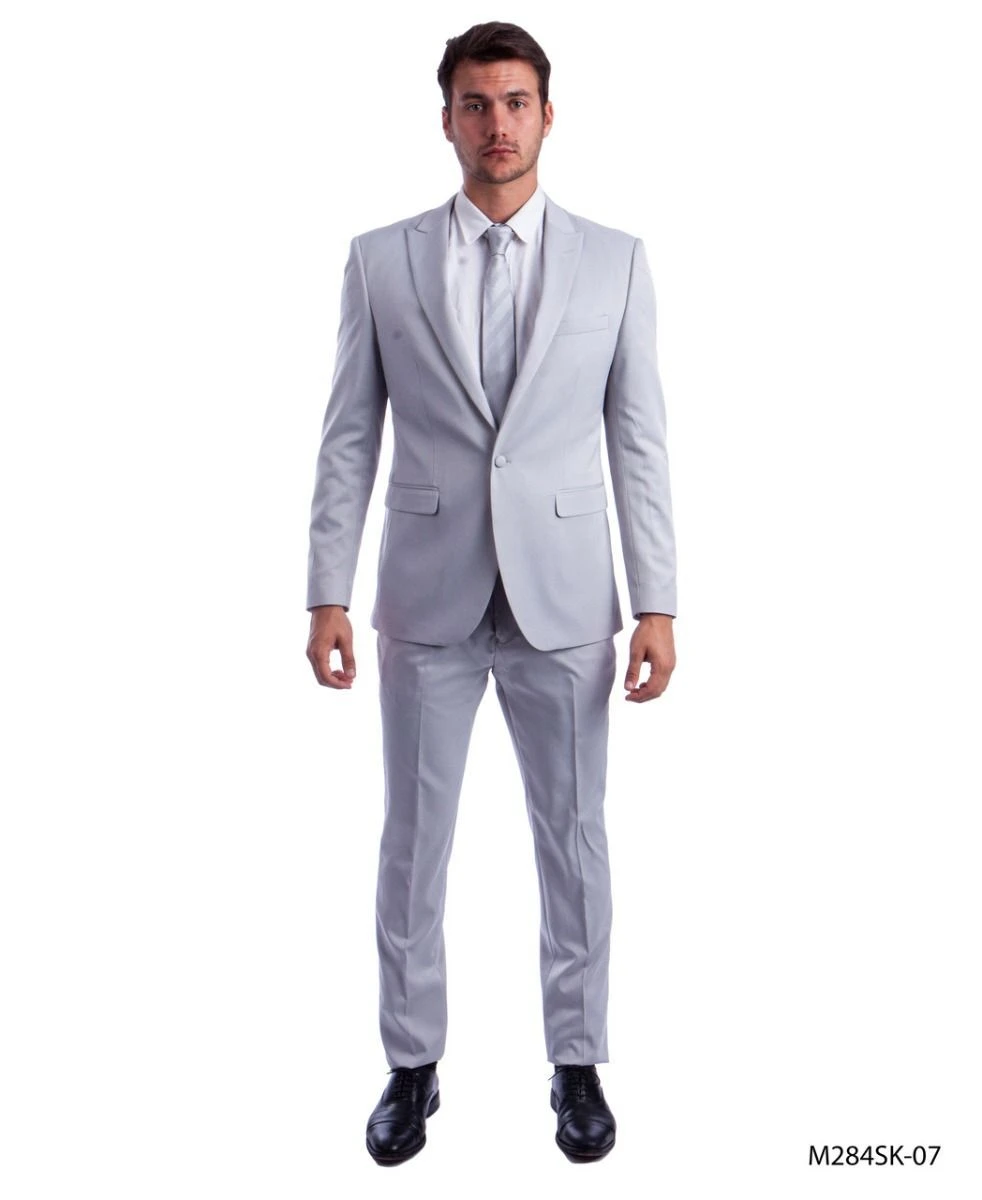Tazio Men's Outlet 2 Piece Skinny Fit Suit - Bold Colors 4 Tazio Men's Outlet 2 Piece Skinny Fit Suit - Bold Colors - Image 2