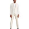 Tazio Men's 4 Piece Skinny Fit Suit - Tone On Tone