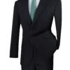 Vinci Men's 2 Piece Modern Fit Executive Suit - Pure Solid -Stylish Men's Formal Wear m2tr black