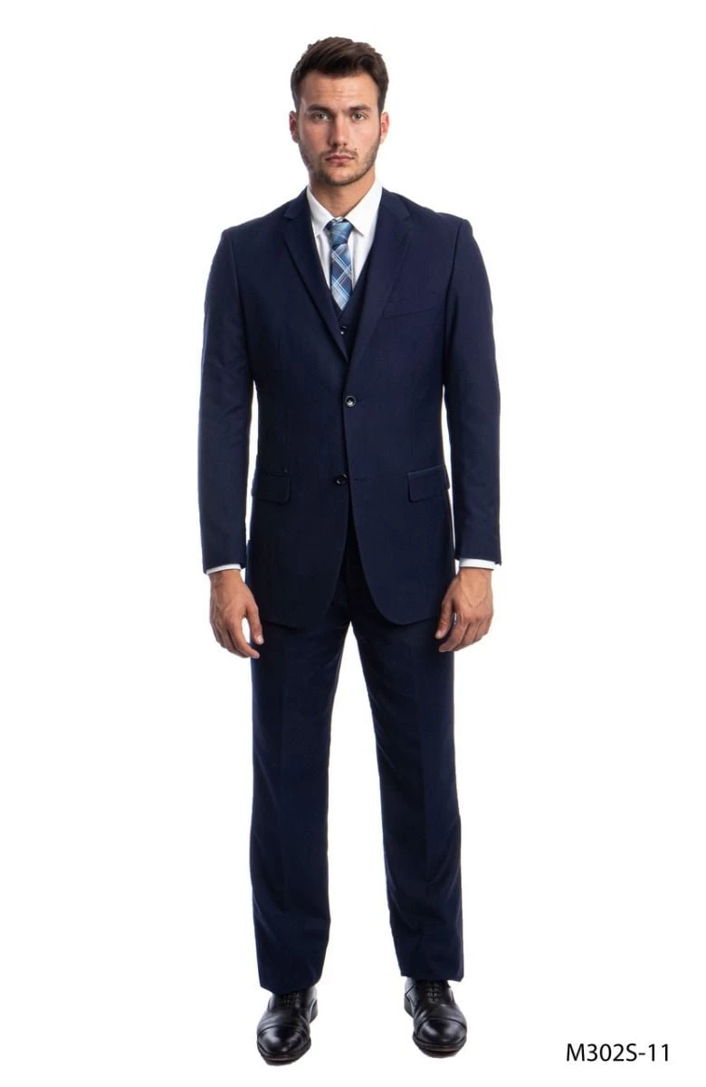 Demantie Men's 3 Piece Solid Executive Suit - Fashion Business 7 Demantie Men's 3 Piece Solid Executive Suit - Fashion Business - Image 5