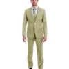 Sean Alexander Men's 2 Piece Executive Suit - Notch Lapel -Stylish Men's Formal Wear m318beige