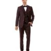Sean Alexander Men's 3 Piece Executive Suit - Tweed Look