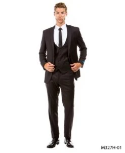 Sean Alexander Men's 3 Piece Executive Suit - Pinstripe Pattern