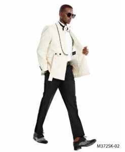 Tazio Men's 2 Piece Skinny Fit Suit - Dark Trim Paisley 10 Tazio Men's 2 Piece Skinny Fit Suit - Dark Trim Paisley -Stylish Men's Formal Wear m372sk 02 04 31762.1644619235 opt