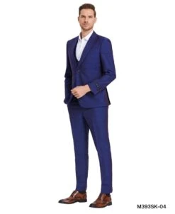 Tazio Men's 3 Piece Skinny Fit Suit - Tone On Tone Windowpane 10 Tazio Men's 3 Piece Skinny Fit Suit - Tone On Tone Windowpane -Stylish Men's Formal Wear m393sk 04 1 84164