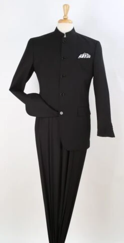 Apollo King Men's 2 Piece Nehru Style Suit - 5 Button Mandarin