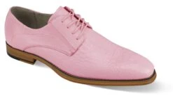Giovanni Men's Leather Dress Shoe - Alligator Style -Stylish Men's Formal Wear mason pink 01