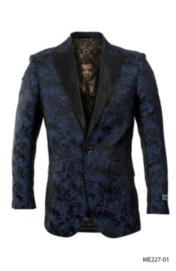 Empire Men's Luxurious Sport Coat - Spider Web Pattern