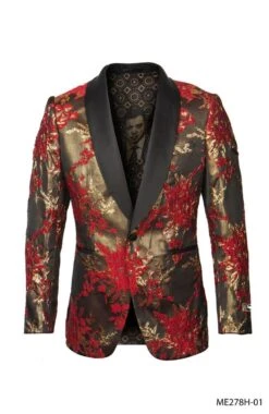 Empire Men's Luxurious Sport Coat - Gold Accents