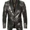 Empire Men's Luxurious Sport Coat - Silver Accents