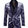 Empire Men's Luxurious Sport Coat - Dark Floral Pattern -Stylish Men's Formal Wear me331h 01 96247.1572285323