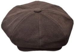 Bruno Capelo Men's Apple Cap - Melton Wool -Stylish Men's Formal Wear melton brown opt
