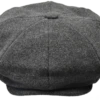 Bruno Capelo Men's Apple Cap - Melton Wool -Stylish Men's Formal Wear melton charcoal