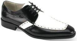 Giovanni Men's Leather Dress Shoe - Layered Leather -Stylish Men's Formal Wear merrick blk wht