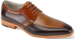 Giovanni Men's Leather Dress Shoe - Layered Leather -Stylish Men's Formal Wear merrick tan