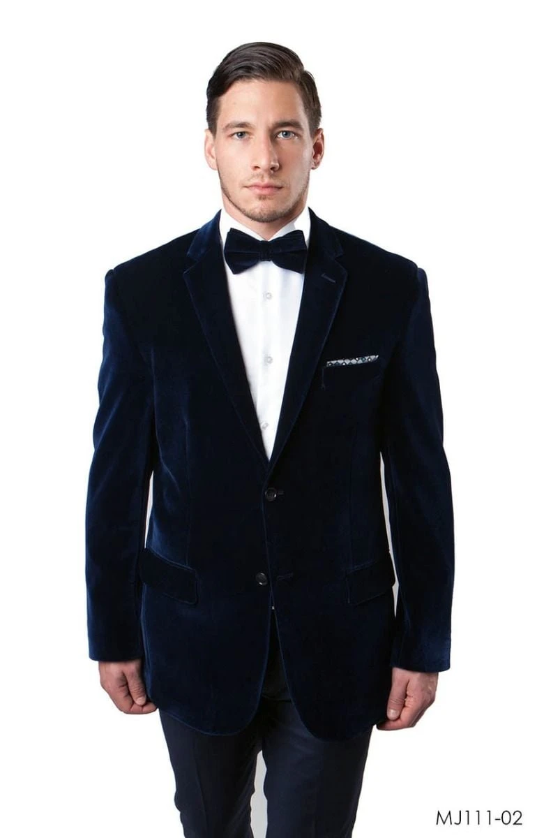 Tazio Men's Classic Fashion Sport Coat - Velvet Style 4 Tazio Men's Classic Fashion Sport Coat - Velvet Style - Image 2