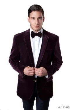 Tazio Men's Classic Fashion Sport Coat - Velvet Style 8 Tazio Men's Classic Fashion Sport Coat - Velvet Style -Stylish Men's Formal Wear mj111 03 50155