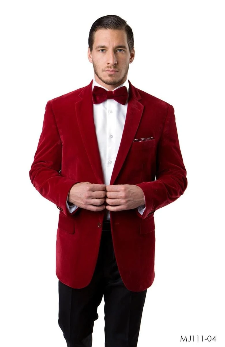Tazio Men's Classic Fashion Sport Coat - Velvet Style 6 Tazio Men's Classic Fashion Sport Coat - Velvet Style - Image 4