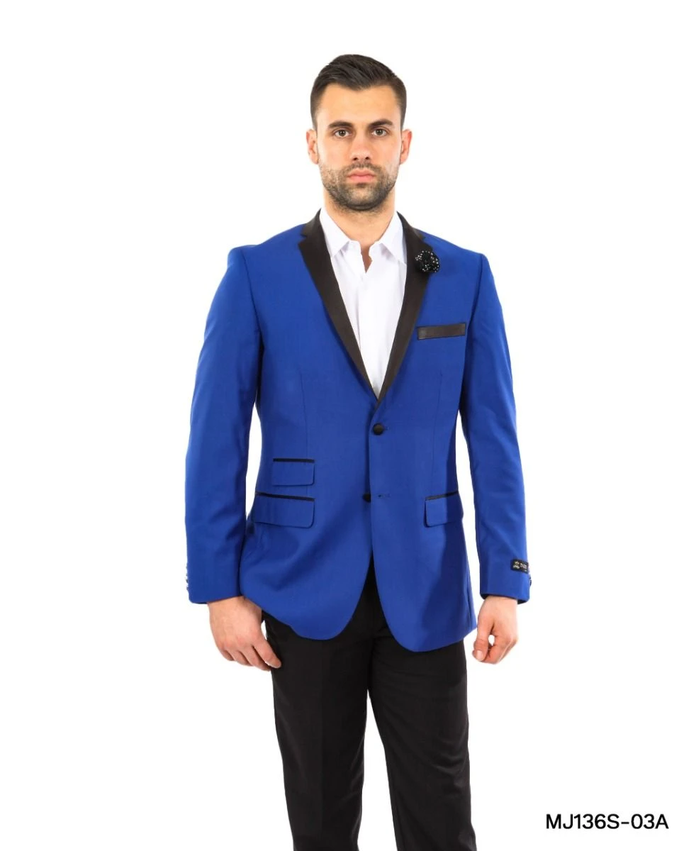 Tazio Men's Slim Fit Classic Fashion Sport Coat - Bold Color 5 Tazio Men's Slim Fit Classic Fashion Sport Coat - Bold Color - Image 3