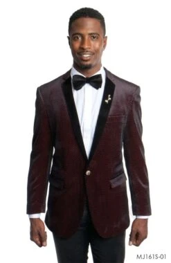 Tazio Men's Classic Fashion Sport Coat - Houndstooth