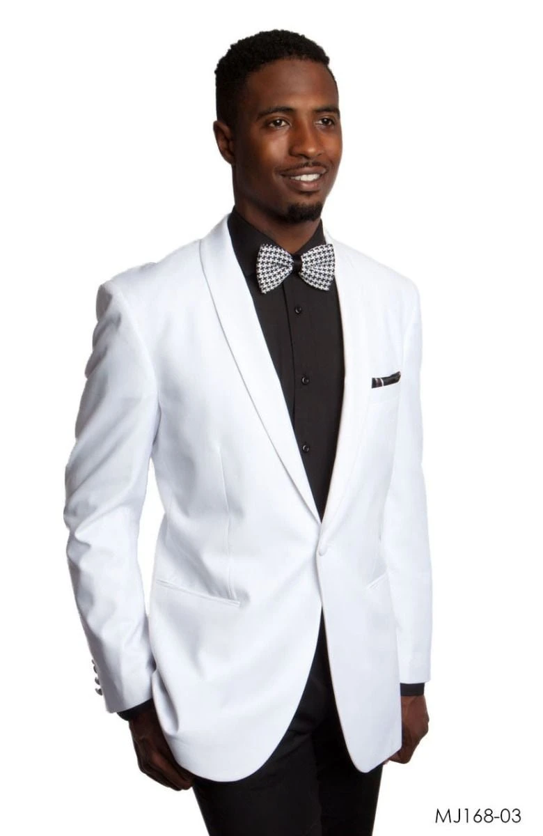 Tazio Men's Classic Fashion Sport Coat - Pure White 3 Tazio Men's Classic Fashion Sport Coat - Pure White