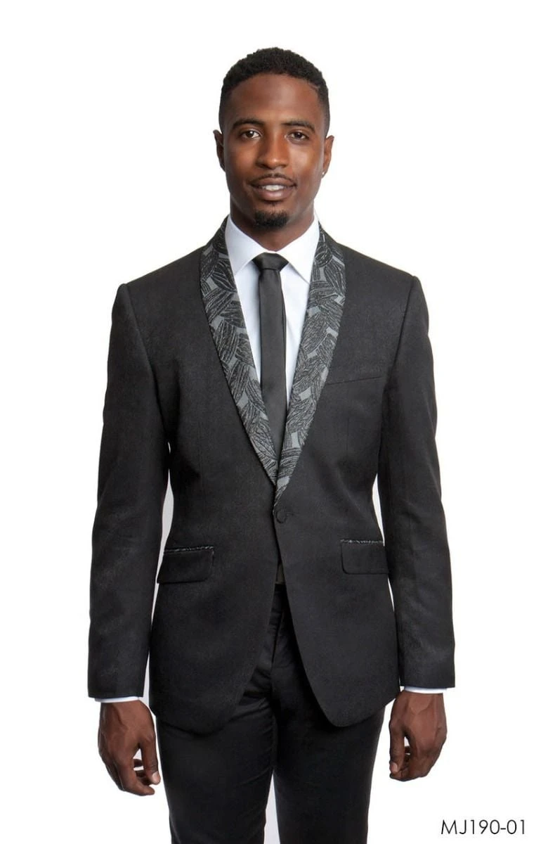 Tazio Men's Modern Fit Fashion Sport Coat - Fashion Exotic Lapel 4 Tazio Men's Modern Fit Fashion Sport Coat - Fashion Exotic Lapel - Image 2