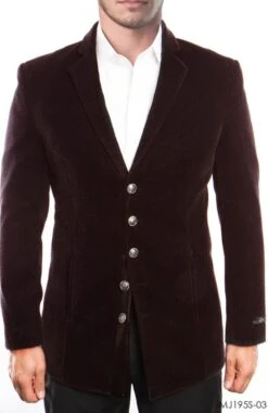 Tazio Men's Slim Fit Fashion Sport Coat - Soft And Sleek -Stylish Men's Formal Wear mj195s 3 00248