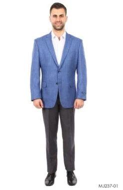 Tazio Men's Classic Fashion Sport Coat - Solid Texture