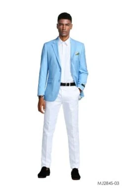 Tazio Men's Classic Fashion Sport Coat - Solid Vibrant Colors -Stylish Men's Formal Wear mj284s 03 71902.1551126028