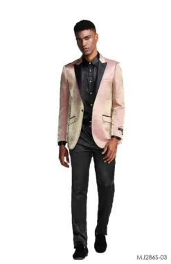 Tazio Men's Classic Fashion Sport Coat - Textured Shine -Stylish Men's Formal Wear mj286s 03 98203