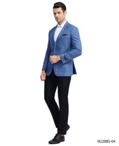 Tazio Men's Slim Fit Fashion Sport Coat - Bold Solid Color -Stylish Men's Formal Wear mj288s 04 2 06470