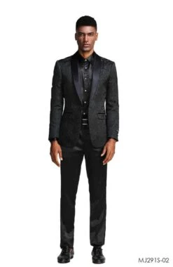 Tazio Men's Classic Fashion Sport Coat - Textured Paisley -Stylish Men's Formal Wear mj291s 02 35569.1551210721