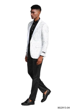 Tazio Men's Classic Fashion Sport Coat - Textured Paisley -Stylish Men's Formal Wear mj291s 04