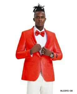 Tazio Men's Classic Fashion Sport Coat - Textured Paisley -Stylish Men's Formal Wear mj291s 08