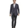 Tazio Men's Classic Fashion Sport Coat - Plaid Pattern -Stylish Men's Formal Wear mj353s 0101 87041.1637356417