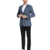 Tazio Men's Classic Fashion Sport Coat - Textured Windowpane -Stylish Men's Formal Wear mj376s 01 1 23406 1