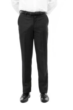 Tazio Men's Flat Front Pants - Classic Style Slacks