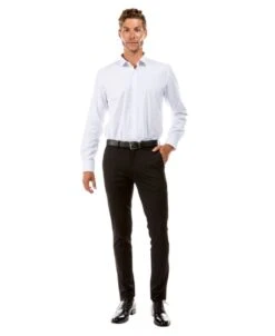 Tazio Men's Flat Front Pants - Ultra Slim