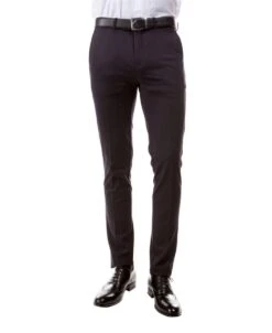 Tazio Men's Flat Front Pants - Ultra Slim -Stylish Men's Formal Wear mp110s 02 01 06459