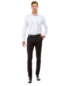 Tazio Men's Flat Front Pants - Ultra Slim -Stylish Men's Formal Wear mp110s 02 34605