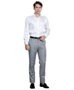 Tazio Men's Skinny Fit Pants - Bold Plaid -Stylish Men's Formal Wear mp112sk 04un 56458