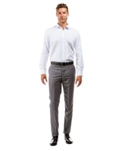 Azzuro Men's Flat Front Pants - Business Slacks -Stylish Men's Formal Wear mp276s 03 82533