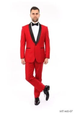 Bryan Michaels Men's 2pc Slim Fit Tuxedo - Classic Style -Stylish Men's Formal Wear mt146s 07 bl 74066