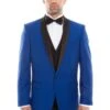 Bryan Michaels Men's 3pc Slim Fit Tuxedo - Layered Lapel