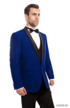 Bryan Michaels Men's 3pc Slim Fit Tuxedo - Layered Lapel -Stylish Men's Formal Wear mt252s 03 91619.1532120258 09933