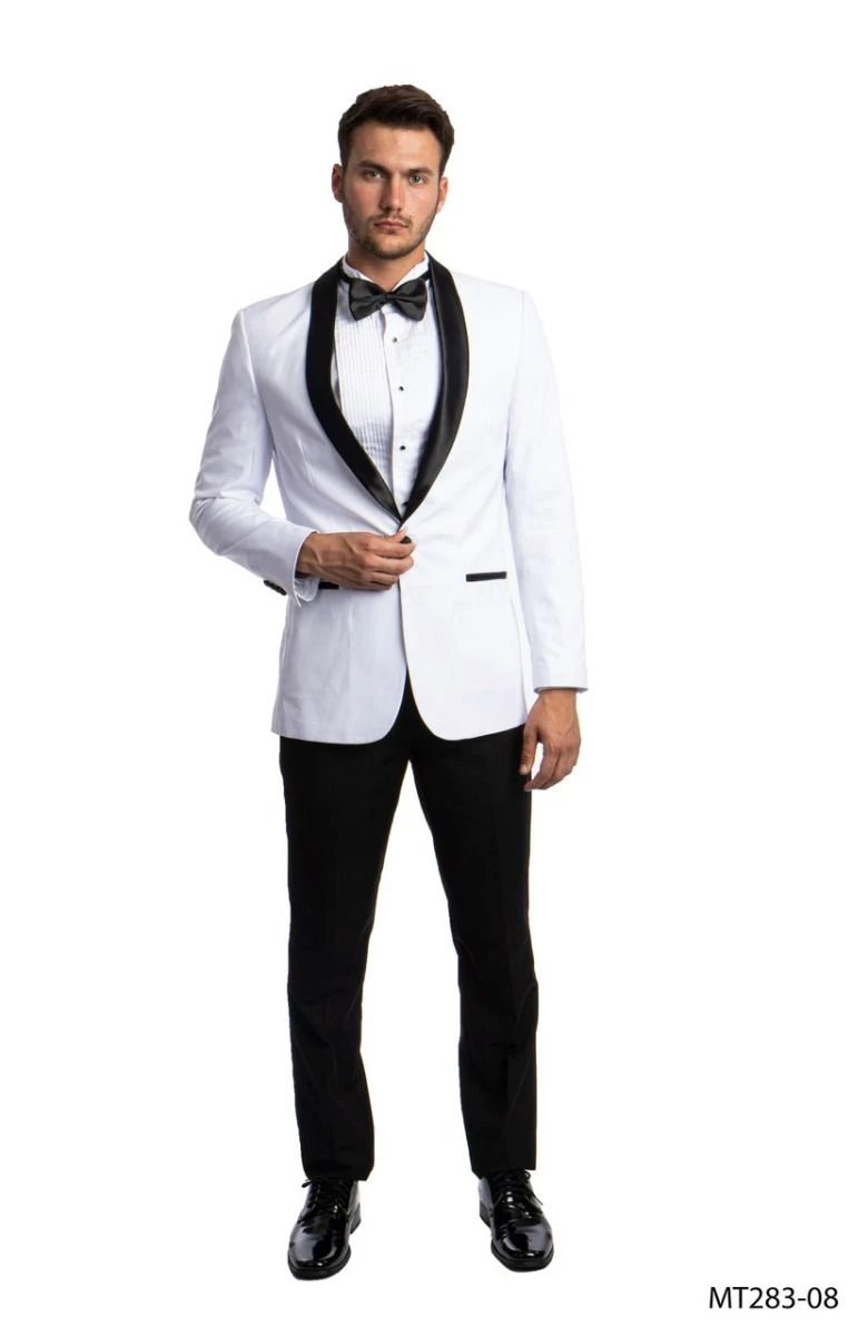 Azzuro Men's 2 Piece Tuxedo - Satin Lapels 3 Azzuro Men's 2 Piece Tuxedo - Satin Lapels