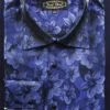 Daniel Ellissa Men's Fashion Dress Shirt - Fancy Floral Print -Stylish Men's Formal Wear navy 2 21