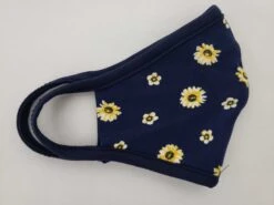 Protective Respirator Masks - Fashionable Designs -Stylish Men's Formal Wear navy flower