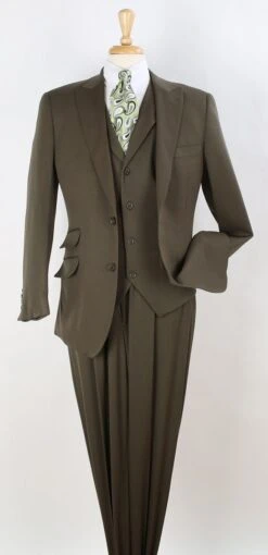 Apollo King Men's 3pc 100% Wool Suit - Fashion Peak Lapel 11 Apollo King Men's 3pc 100% Wool Suit - Fashion Peak Lapel -Stylish Men's Formal Wear nsh20 new 28 28